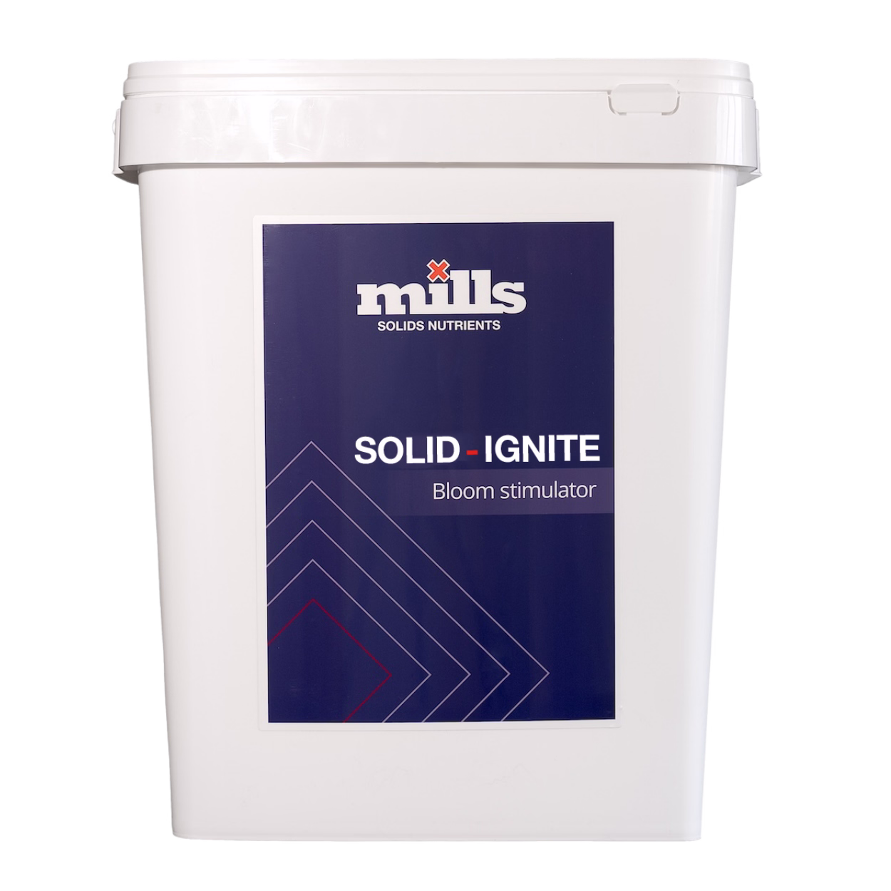 Mills Solids Ignite Blütebeschleuniger-Produktbild für lizenzierte Produzenten, wird ab Woche 3 der Blütephase eingesetzt und in Mikrodosen verwendet.